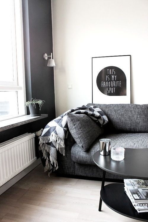 Decoração com sofá cinza