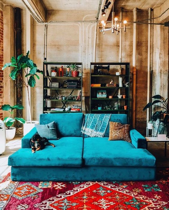 Decoração com sofá azul - 31 ideias para sua sala - Viver em Casa