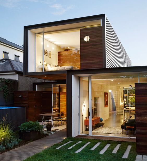 Casas modernas com espaços integrados e iluminados